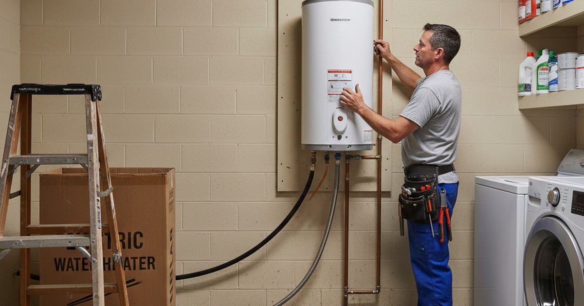 Installation d'un chauffe-eau à Châteauroux